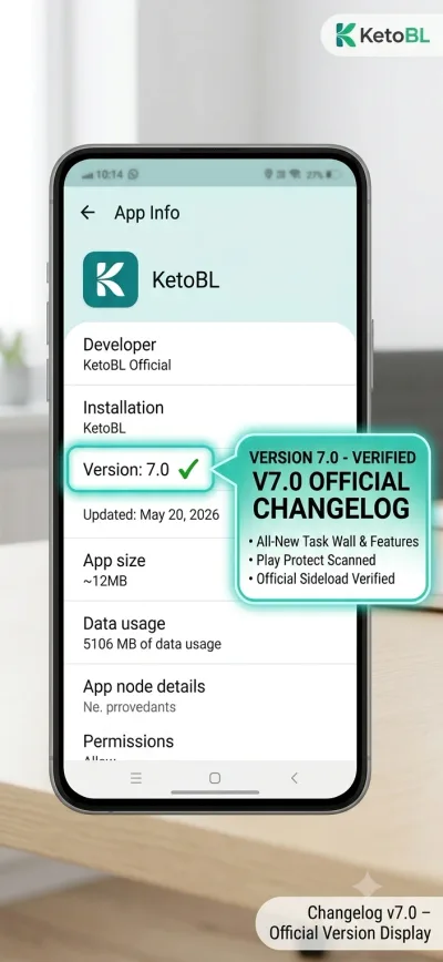 KetoBL APK v7.0 changelog and version history